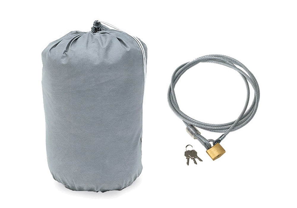 Rampage Car Cover Easy fit Car Cover, 4 Layer; 16' 1" to 17' Vehicle Lgth; Incl. Lock, Cable, Bag - 1305